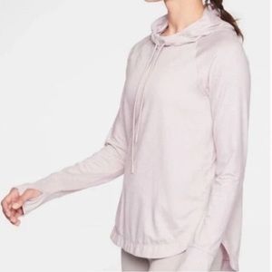 Athleta Uptempo Cowl Neck Hoodie Sweatshirt - image 1